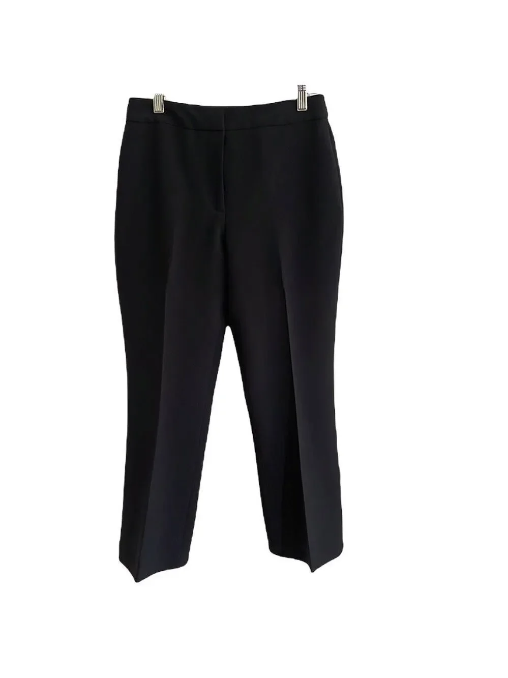 Kate Spade Stretch Cropped flare leg Dress Pants SZ 2 Black